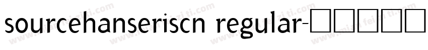 sourcehanseriscn regular字体转换